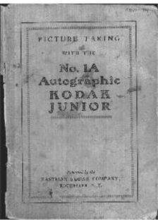 Kodak Autographic Kodak Junior 1 A manual. Camera Instructions.